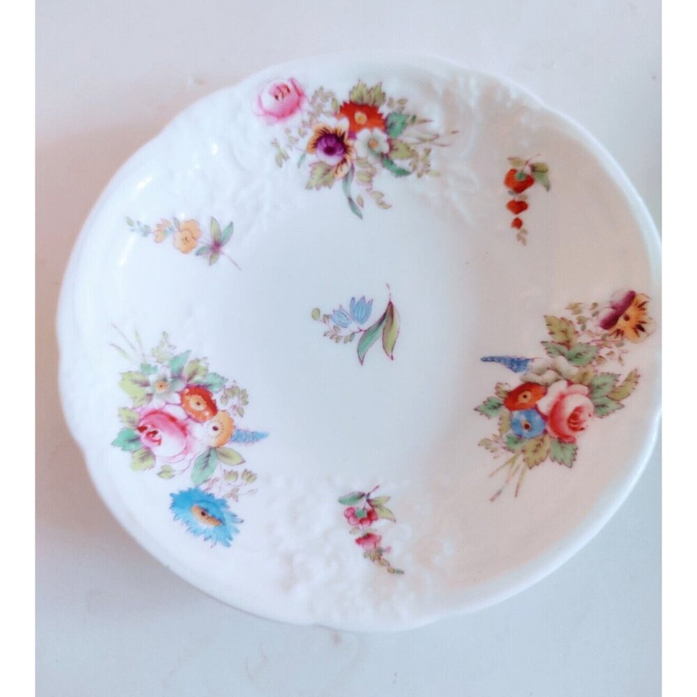 COALPORT SEVRES GROUP PATTERN EMBOSSED Dessert Plates 1950's (set of 5)